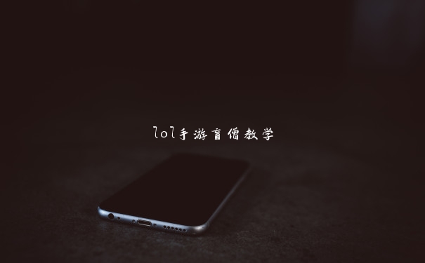 lol手游盲僧教学