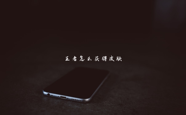 王者怎么获得皮肤