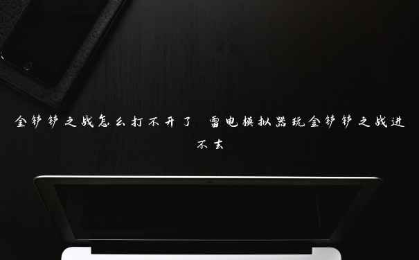 金铲铲之战怎么打不开了 雷电模拟器玩金铲铲之战进不去