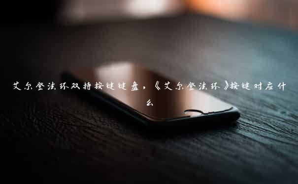 艾尔登法环双持按键键盘，《艾尔登法环》按键对应什么