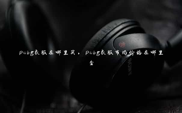 pubg衣服在哪里买，pubg衣服市场价格在哪里查