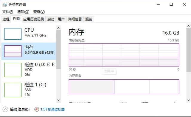 查看电脑内存