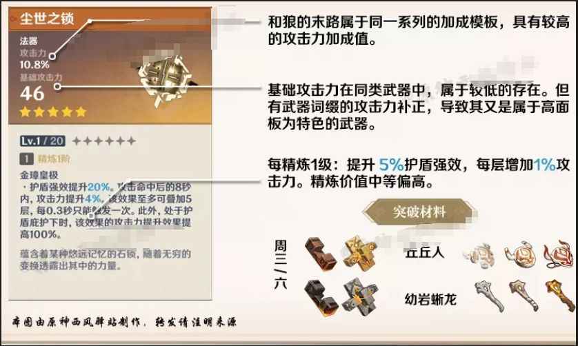 尘世之锁特点解析